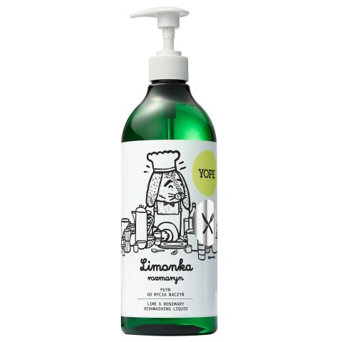 Yope Naturalny płyn do mycia naczyń Limonka i Rozmaryn 750ml