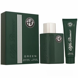 Alfa Romeo Green zestaw zapachowy woda toaletowa spray 125ml + żel pod prysznic 90ml