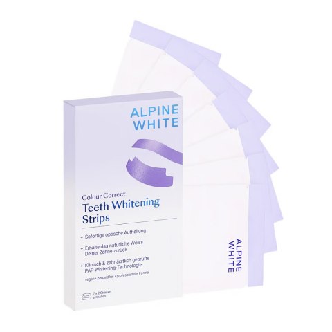 Alpine White Purple Whitening Strips fioletowe paski wybielające do zębów 14szt.