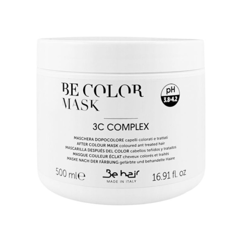 Be Color szampon 300ml + Be Color maska 500ml z keratyną do włosów farbowanych zestaw