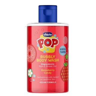 Chicco Pop żel pod prysznic o zapachu truskawkowego sorbetu 300ml