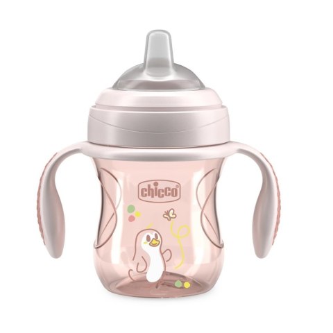 Chicco Transition Cup pierwszy kubek treningowy z miękkim ustnikiem 4m+ Beż 200ml
