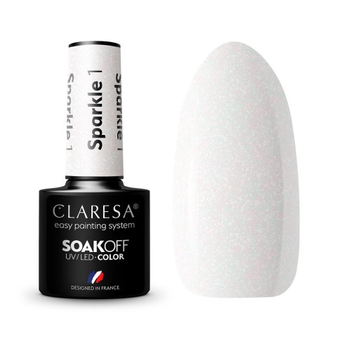 Claresa Soak Off UV/LED Sparkle lakier hybrydowy 1 5g