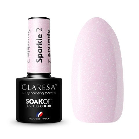 Claresa Soak Off UV/LED Sparkle lakier hybrydowy 2 5g