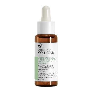 Collistar Attivi Puri Salicylic Acid + Succinic Acid Anti-Blemish Purifying serum do twarzy redukujące niedoskonałości z kwasem salicylowy