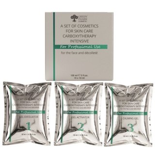 Green Pharm Cosmetic Carboxytherapy Intensive zestaw kosmetyczny do pielęgnacji skóry do twarzy i obszaru dekoltu 150ml