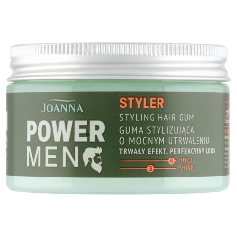 Joanna Power Men Styler guma stylizująca o mocnym utrwaleniu 100g
