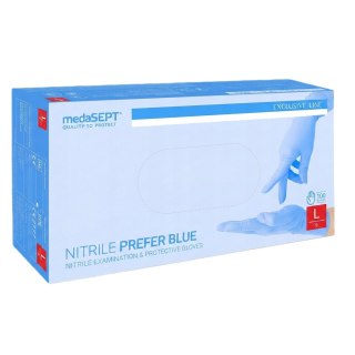 Medasept Nitrile Prefer nitrylowe rękawice bezpudrowe L 100szt
