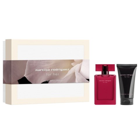 Narciso Rodriguez For Her Intense zestaw woda perfumowana spray 50ml + balsam do ciała 50ml