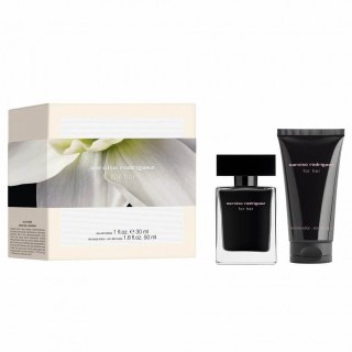 Narciso Rodriguez For Her zestaw woda toaletowa spray 30ml + balsam do ciała 50ml