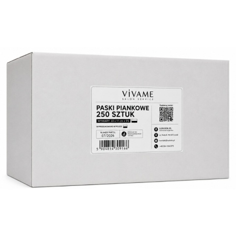 ViVAME Paski piankowe do farbowania włosów 250szt. 33x11cm