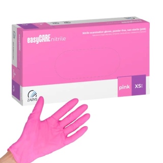 Zarys easyCare Rękawiczki Nitrylowe Różowe XS 100szt