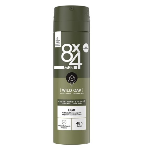8x4 Men Wild Oak antyperspirant w sprayu 150ml