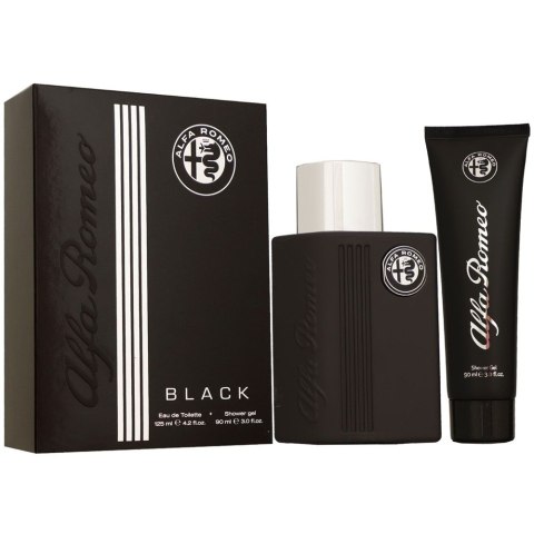 Alfa Romeo Black zestaw woda toaletowa spray 125ml + żel pod prysznic 90ml