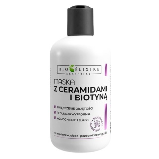 Bioelixire Maska z biotyną do włosów cienkich słabych i bez objętości 300ml