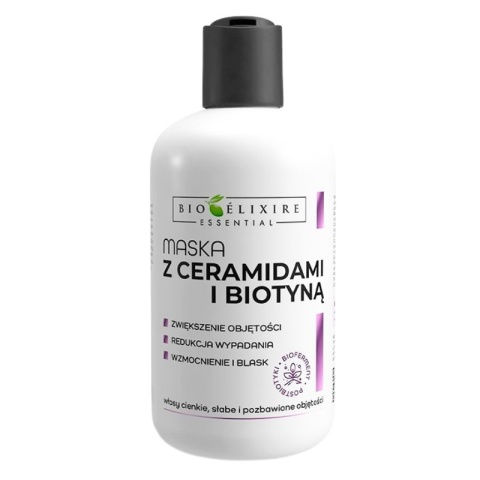Bioelixire Maska z biotyną do włosów cienkich słabych i bez objętości 300ml