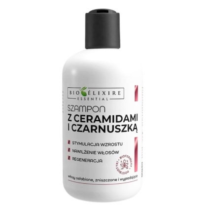 Bioelixire Szampon do włosów zniszczonych i wypadających z czarnuszką 300ml