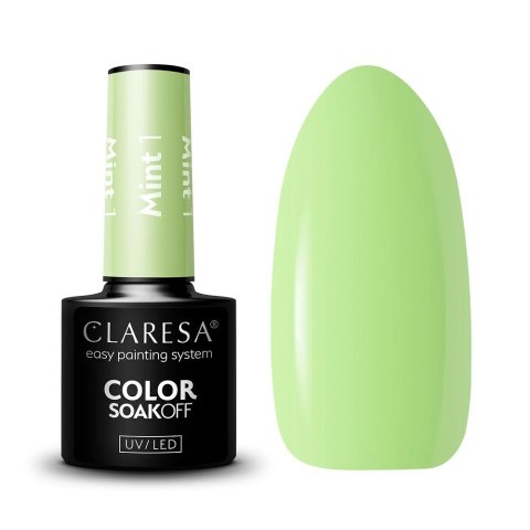 Claresa Color Soak Off UV/LED Mint lakier hybrydowy 1 5g