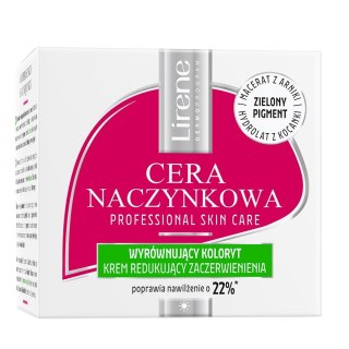 Lirene Cera Naczynkowa wyrównujący koloryt krem redukujący zaczerwienienia na dzień 50ml