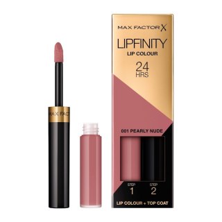 Max Factor Lipfinity Lip Colour dwufazowa pomadka w płynie o długotrwałym efekcie 001 Pearly Nude
