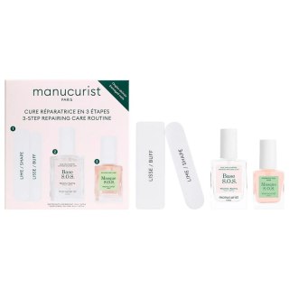 Manucurist 3-Step Repairing Care Routine zestaw do pielęgnacji zniszczonych i osłabionych paznokci