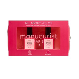 Manucurist Green Jelly zestaw z mini kosmetyczką i lakierami do paznokci 2x15ml