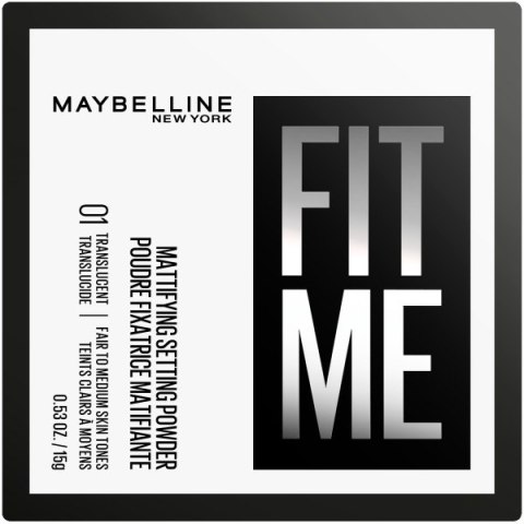 Maybelline Fit Me puder sypki 01 Translucent 15g