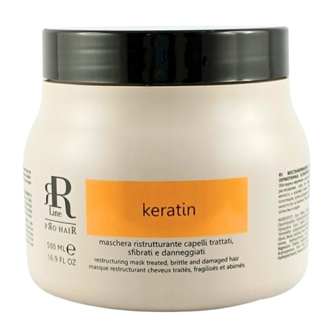 RR Line Keratin Star Maska odbudowująca do włosów 500ml + Szampon z keratyną 350ml