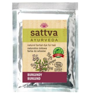 Sattva Natural Herbal Dye for Hair naturalna ziołowa farba do włosów Burgundy 10g