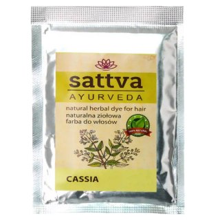 Sattva Natural Herbal Dye for Hair naturalna ziołowa farba do włosów Cassia 10g