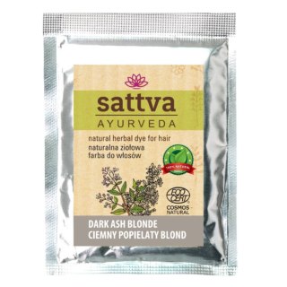 Sattva Natural Herbal Dye for Hair naturalna ziołowa farba do włosów Dark Ash Blonde 10g