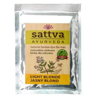 Sattva Natural Herbal Dye for Hair naturalna ziołowa farba do włosów Light Blonde 10g