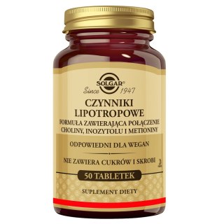 Solgar Czynniki lipotropowe suplement diety 50 tabletek