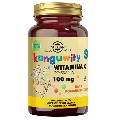 Solgar Kanguwity witamina C suplement diety 90 pastylek do ssania