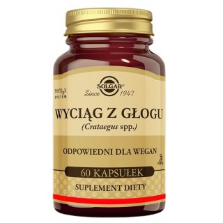 Solgar Wyciąg z głogu suplement diety 60 kapsułek