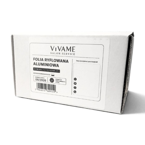 ViVAME Folia fryzjerska ryflowana w pudełku z obcinaczem 12cm x 100mb