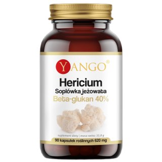 Yango Hericium Soplówka jeżowata 40% Beta-glukan suplement diety 90 kapsułek