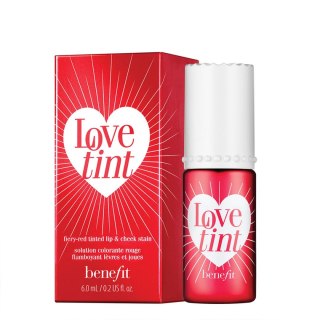 Benefit Lovetint róż w płynie do ust i policzków Ognistoczerwony 6ml