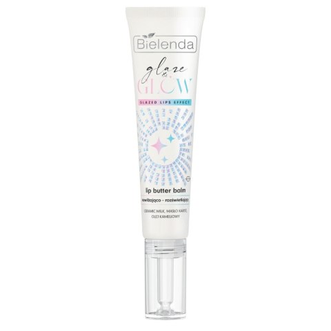 Bielenda Glaze & Glow Lip Butter Balm nawilżająco-rozświetlający balsam do ust White Pearl 10g