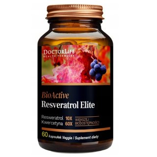 Doctor Life BioActive Resveratrol Elite suplement diety 60 kapsułek