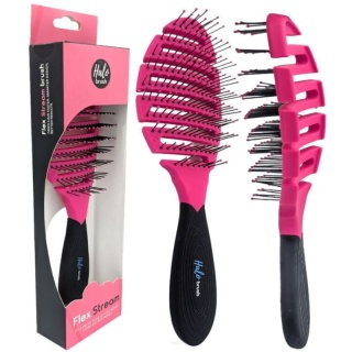 Halo Brush Flex Stream Pink szczotka wentylowana do rozczesywania włosów różowa (HB002)