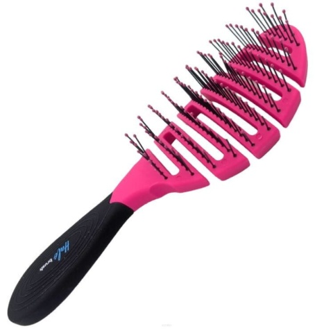 Halo Brush Flex Stream Pink szczotka wentylowana do rozczesywania włosów różowa (HB002)
