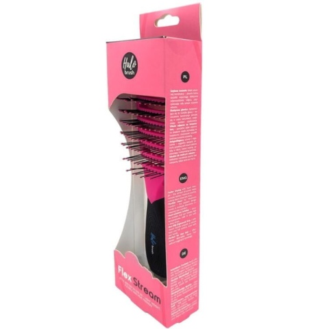 Halo Brush Flex Stream Pink szczotka wentylowana do rozczesywania włosów różowa (HB002)