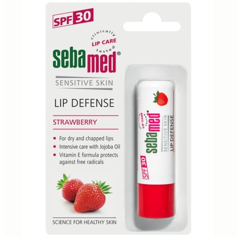 Sebamed Lip Defense SPF30 ochronna pomadka do ust Strawberry 4.8g