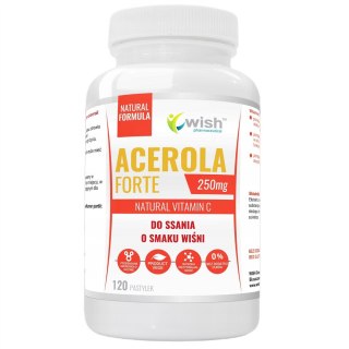 WISH Pharmaceutical Acerola Forte 250mg suplement diety 120 pastylek do ssania
