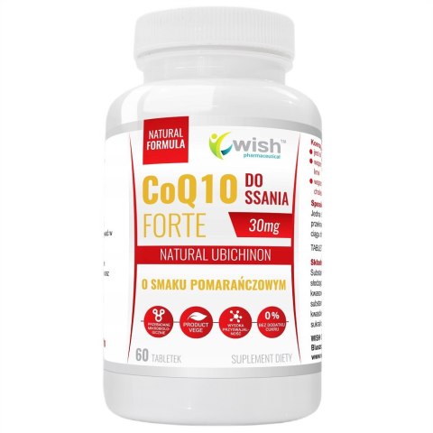 WISH Pharmaceutical CoQ10 Forte 30mg suplement diety 60 tabletek do ssania