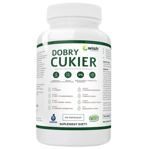 WISH Pharmaceutical Dobry Cukier suplement diety 90 kapsułek