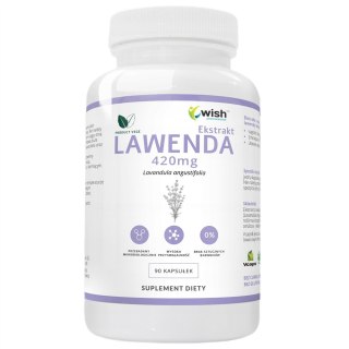 WISH Pharmaceutical Lawenda Ekstrakt 420mg suplement diety 90 kapsułek