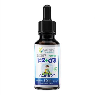 WISH Pharmaceutical Naturalna Witamina K2 + D3 Forte Junior suplement diety w kroplach 30ml