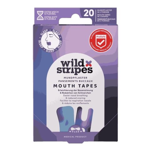Wild Stripes Mouth Patches Sunset plastry przeciw chrapaniu 20szt.